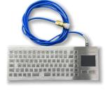 Industrial 304 Stainless Steel Keyboard With Full Functional 2 Keys Touch Pad