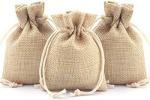 Gift Bags with Drawstring,Linen Burlap Bags Candy Bags Goodies Bag for Christmas