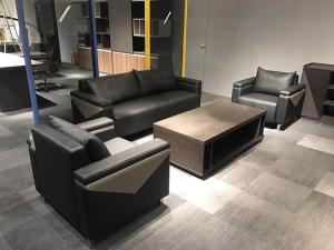 Wholesale Versatile Office Reception Sofa , Sleek Leather Reception Sofa from china suppliers