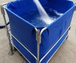 1500L High Opacity Removable Fish Pond , Plastic Ponds For Fish Farming