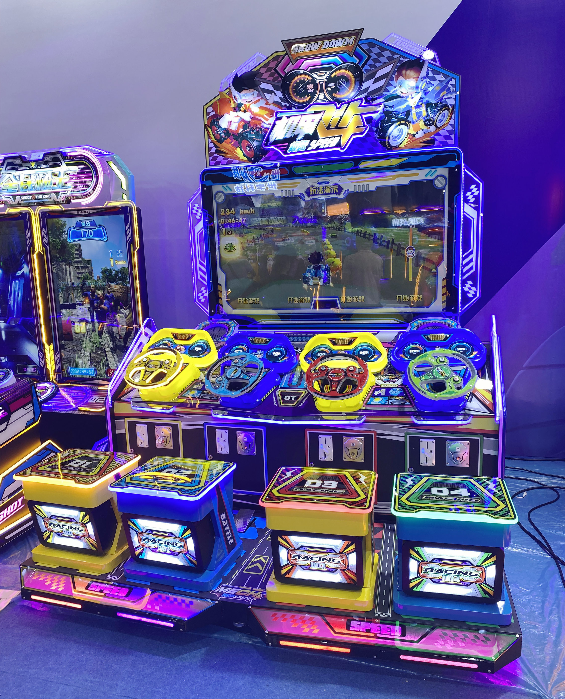 4 Players Racing Game Machine Arcade Video Games
