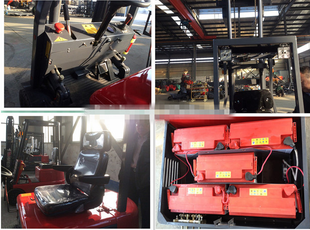 3 stage Twisan brand 3.0 ton battery forklift with ce and iso