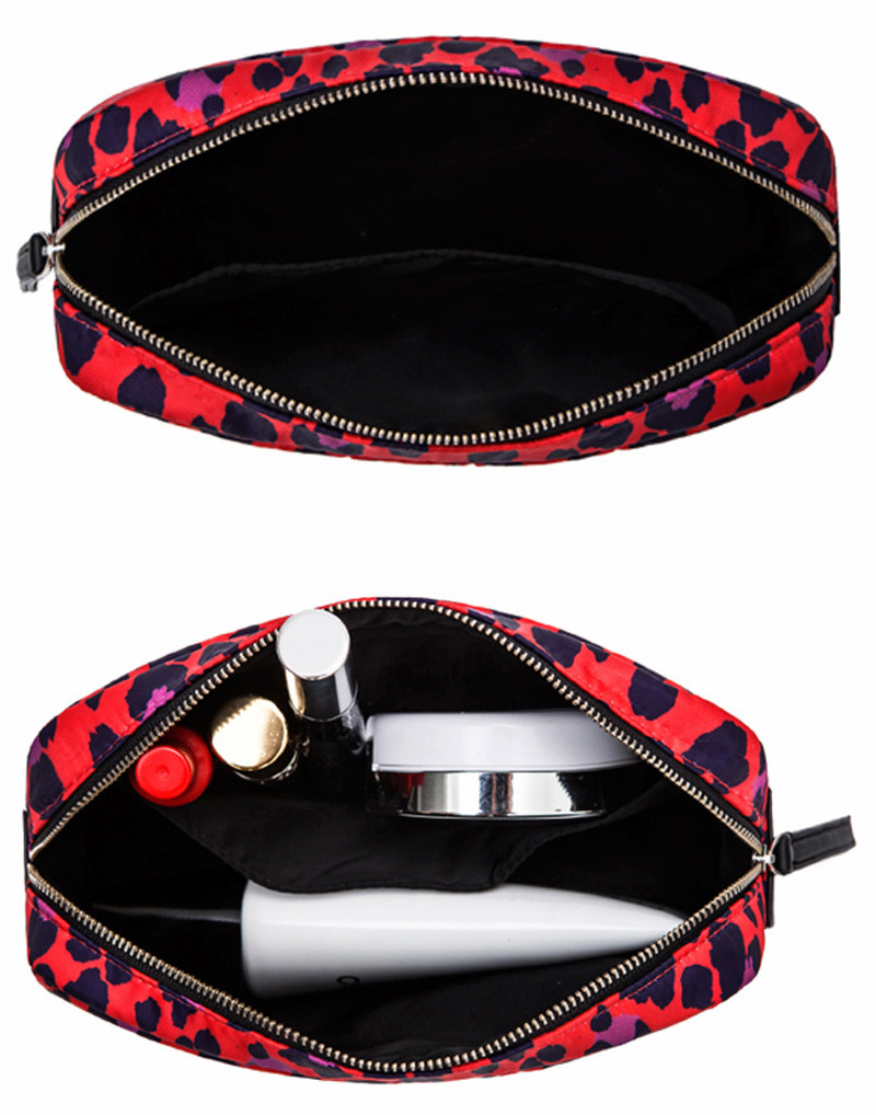 Digital Printing Lady Portable Polyester Cosmetic Bag For Travel