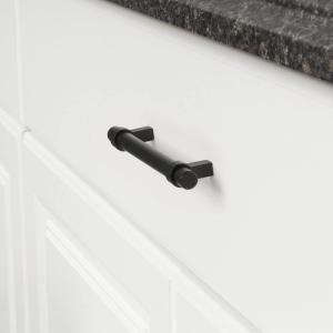 Wholesale 6.63-inch Stainless Steel Straight Bar Cabinet Handle 5-inch Hole Center Flat Black from china suppliers
