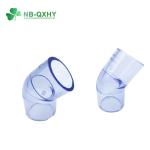 Offer Sch40 1/2" 1" Inch D2467 UPVC Plastic Clear Elbow Tee Pipe Fittings for
