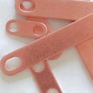 Wholesale Red Copper Copper Bar Connecting Sheet Conductive Sheet Battery Stamping Parts from china suppliers
