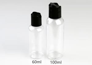 Wholesale 60ml / 100ml Clear PET Bottle , Cosmetic Plastic Bottles With Press Cap from china suppliers