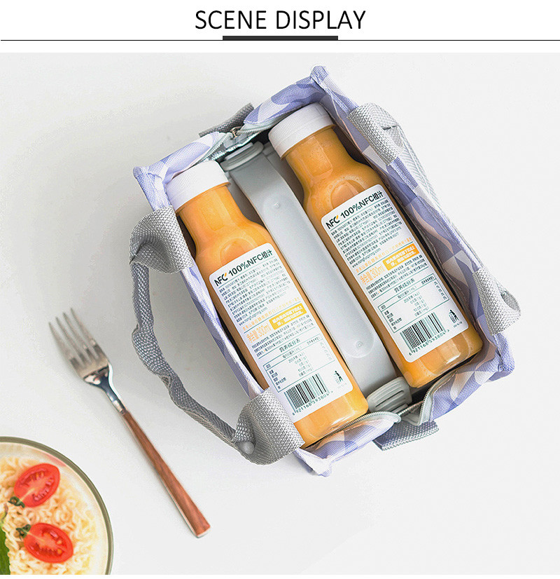 Waterproof 230*120*190mm Oxford Insulated Lunch Cooler Bags