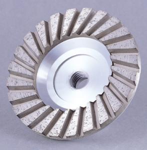 Wholesale Aluminum Body Diamond Cup Wheel , Concrete Grinding Cup Wheel For Abrasive Meterials from china suppliers