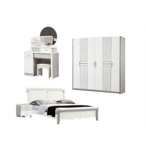 Wholesale MDF PU Glass European Minimalist Bedroom Set Furniture OEM ODM from china suppliers