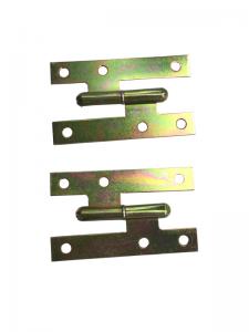 China Yellow Zinc Plated MS 110x55 H Cabinet Hinges Flat Head Heavy Duty on sale