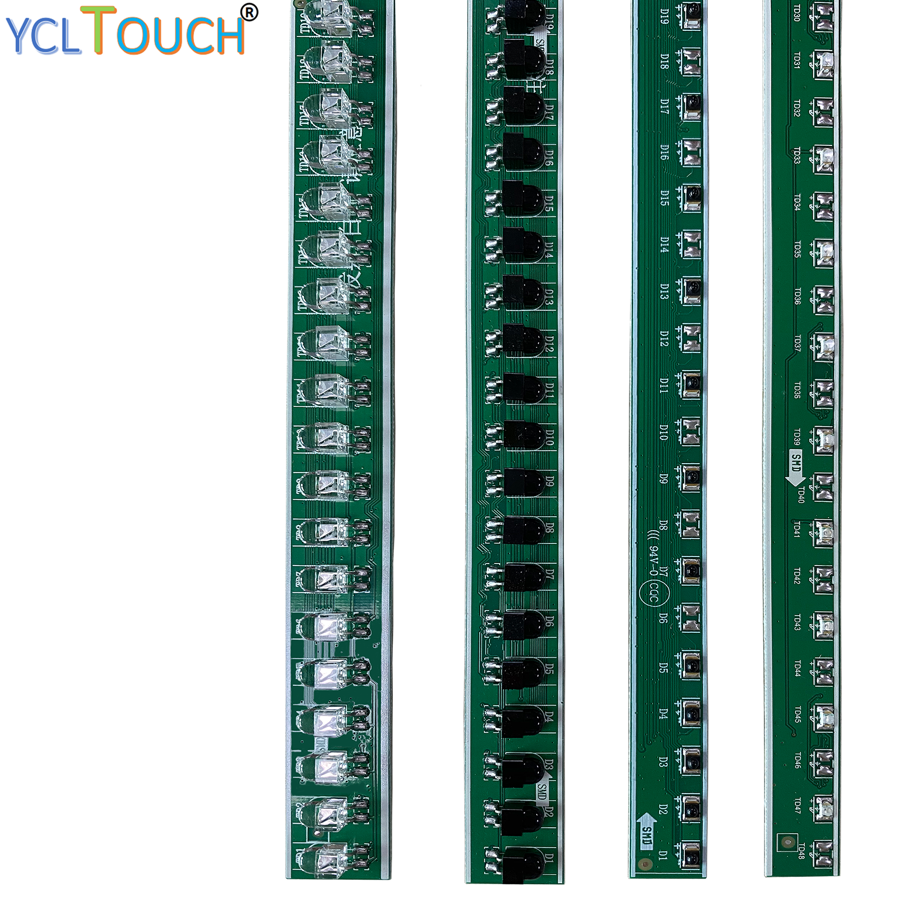 Finger Touch Screen Components PCBA Module Army Green Size Customized