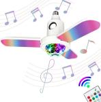 Colorful 50 watt RGB lamp switch smart blue-tooth bedside lights Fan Shaped 3