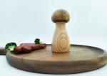 Mushroom Pepper Grinder Wood Pepper Mill Solid Wood Sea Salt Black Pepper