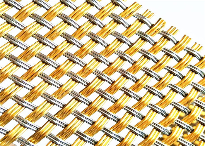 Spiral Wire Belt Stainless Steel Architectural Mesh For Building Facades