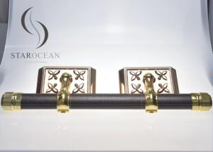 Wholesale Gold Finish Funeral Coffin Accessories Swing Bar Set ABS Material With Steel Bars C from china suppliers