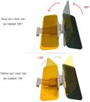 Night Car Sun Visor Day Driving , Anti Dazzle Sun Visor UV Filtering