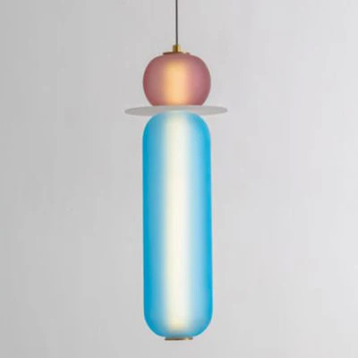 Scandinavian glass pendant lights Minimal colorful lampshade bedside lamp(WH-AP-582)