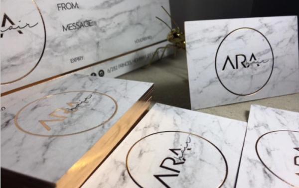 Luxury Rose Gold Foil Business Card Velvet Paper Business Card With Rose Gold