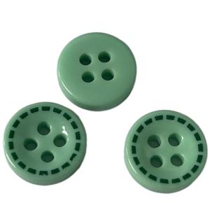 Wholesale Silk Print Diy Resin Buttons 4 Holes 16L For Sewing Blouse Shirt from china suppliers