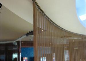 Wholesale Durable Stainless Steel Mesh Curtain , Cascade Coil Curtain For Meeting Room from china suppliers