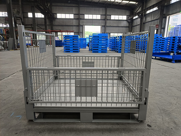 Collapsible Pallet Cage With Powder Coating And Galvanized Finish