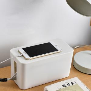 Wholesale White USB Hub Cable Organizer Box PS Cable Management Box Wall Mount from china suppliers