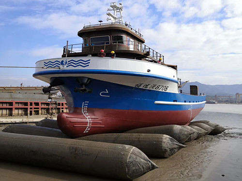1.2m Dia 12m Length Ship Launching Marine Airbags Aging Resistance High Pressure