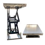 1m Double Scissor Lift Tables 4 Ton Hydraulic Large Platform 2.5mx0.85m
