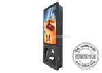 24 Inch Portrait Self-Service Ticket Kiosk Touch Screen Restaurant Ordering
