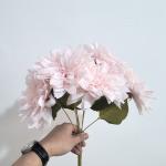 Dahlia silk flower shooting props, wedding hall table decoration