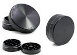 Boutique 2 Layer Herb Grinder Aluminum Mill 55mm 63mm Black Spacecase
