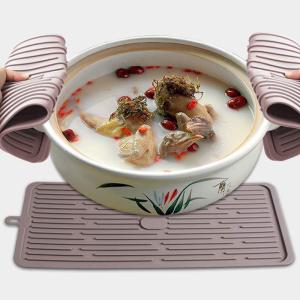 Wholesale Customized Food Safe Square Silicone Dish Drying Mat from china suppliers