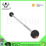 Commercial Fixed Rubber Barbell , Gym Barbell Set For Bodybuilding Fitness