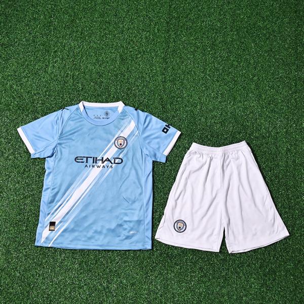 Home Childrens Football Jerseys Manchester City 2025-2026 Season Lightweight