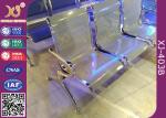 Hospital Iron Structure Full Welding 3 Seater Waiting Chair With Cushion