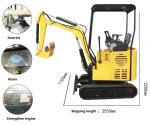 Heavy Duty Construction Excavator FM20 With 1980kg Capacity / 2.5 Meters Arm