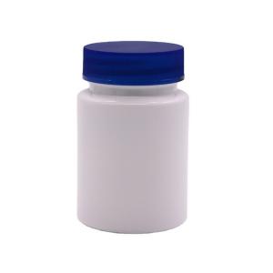 China 80ml HDPE Bottle Wide Mouth Empty Capsule Containers with Screw Cap and Kid Safety Cap on sale