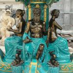Bronze Garden Fountains Statues French La Fontaine Des Fleuves Metal Water