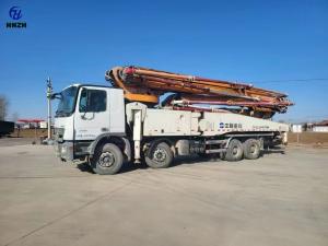 Wholesale 2012 Used Construction Trucks 4 Axle Second Hand Concrete Trucks 56meter Zoomlion from china suppliers