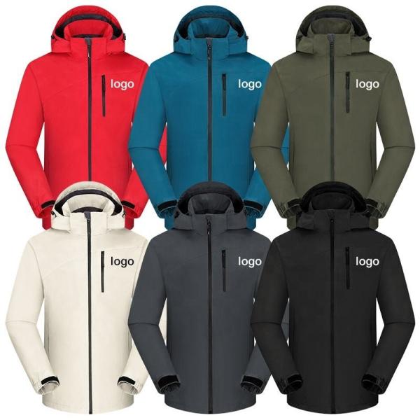 2023 Wholesale Custom embroidery logo waterproof Zipper softshell Jacket