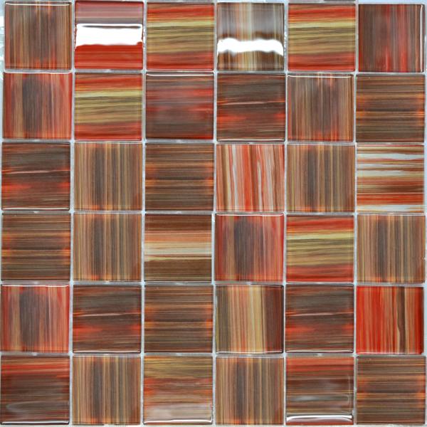 Quality Hand drawing crystal glass mosaic kitchen tiles for sale