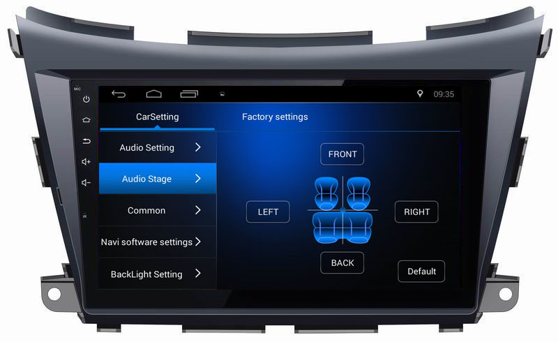 Ouchuangbo car gps navigation android 8.1 for Nissan Morano with SWC capacitance multiple touch screen