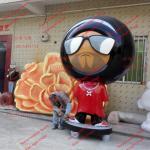 event party sculpture mascot statue strong fiberglass material in garden/ plaza/