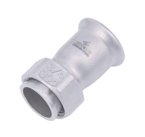 Wholesale Forged Inox Press Fittings Tee Type Stainless Steel Adapter With Union Nut from china suppliers