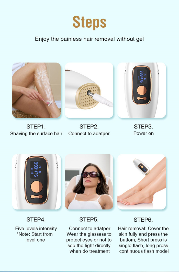 ROHS 999000 Flash 3cm2 Painless Hair Removal Device