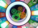 Lucky Gear Lottery Ticket Kids Arcade Coin Game Machine Fiberglass Material