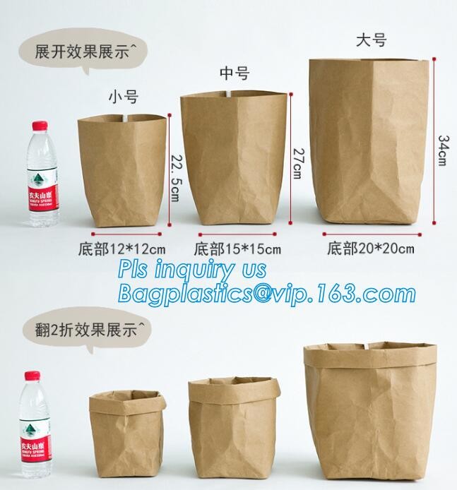 Cheap Lightweight Cheap Brown Custom Made Print Logo Water-proof Tyvek Paper Tote Shopping Bageco reusable promotion gif
