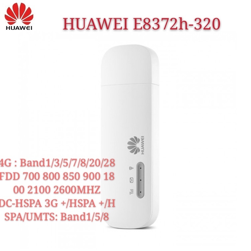 Unlocked Huawei E8372h-320 LTE 4G USB WiFi Modem Dongle