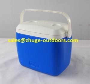Wholesale Portable 8 Liter PU Insulation Blue Plastic Ice Cooler Box from china suppliers